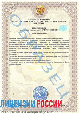 Образец сертификата соответствия (приложение) Адлер Сертификат ISO 27001